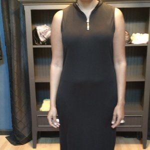 Black ribbed dress NWT size 14/16